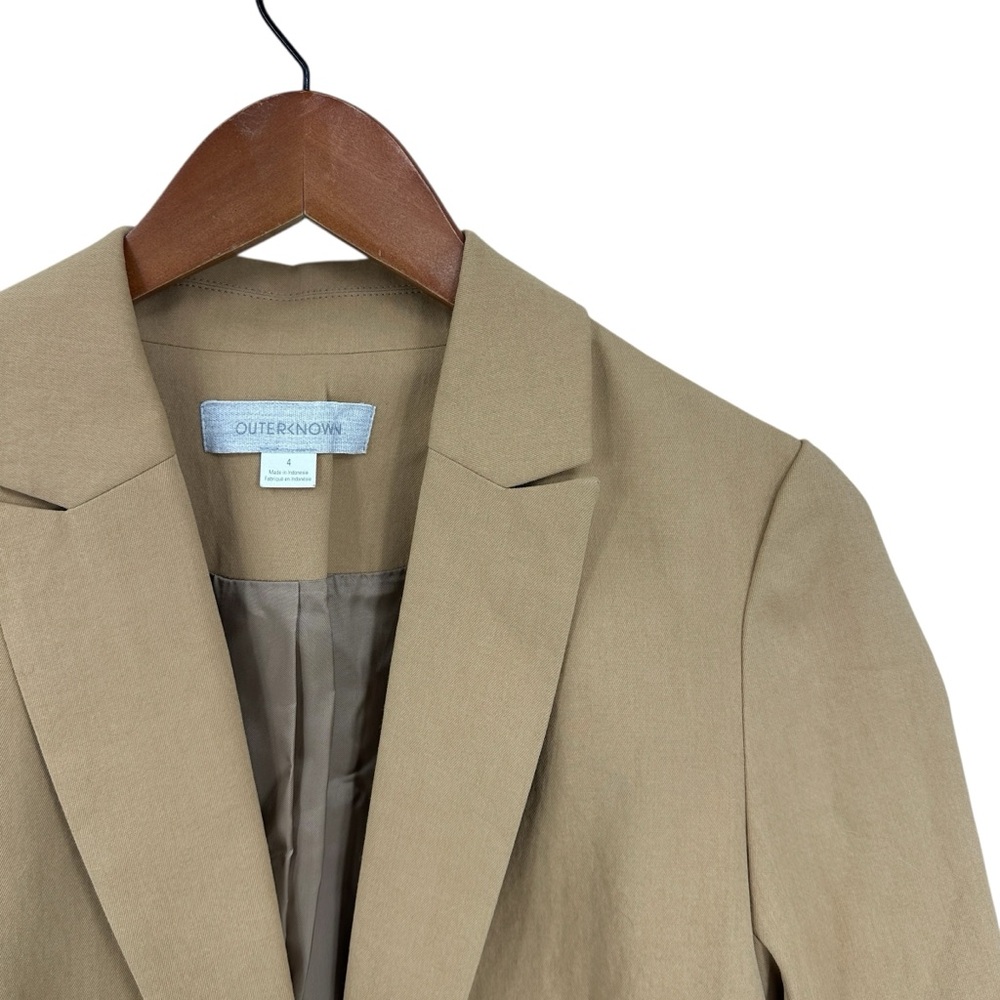 Outerknown Blazer Jacket Tan Lined - image 4